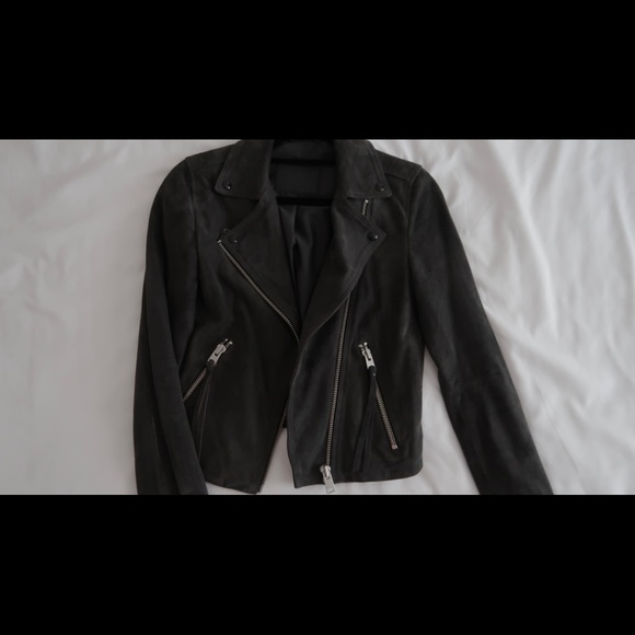 ALLSAINTS Suede Dalby Biker Jacket - Picture 2 of 10